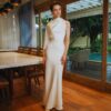 Opaline Grace Cape Gown