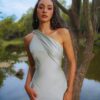 Sage Siren Backless Gown